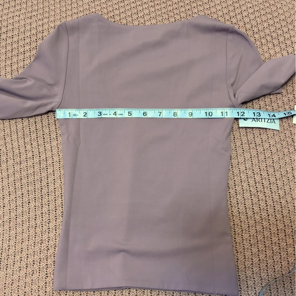 Aritzia Contour Scoopneck Claremont Long Sleeve Top Sz XXS - Picture 10 of 11